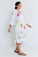 LulaLife Florida Kaftan White