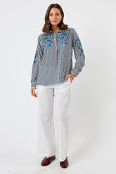 LulaSoul Ontario Shirt Navy Stripe