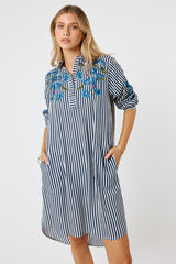 LulaSoul Ontario Shirtmaker Navy Stripe