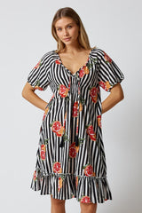 Kabana Inis Shirred Dress Black