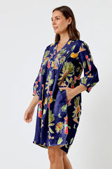 Kabana Sabrina Tuck Dress Navy