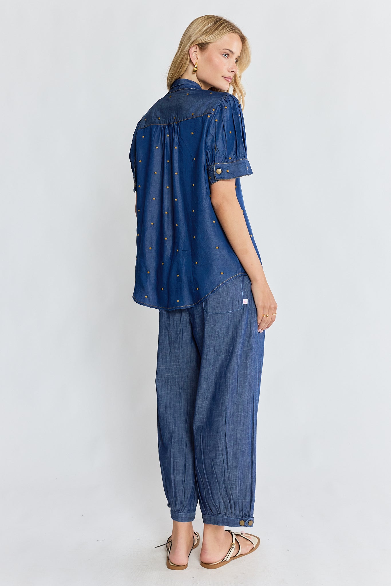IBSA River Bow Shirt Indigo