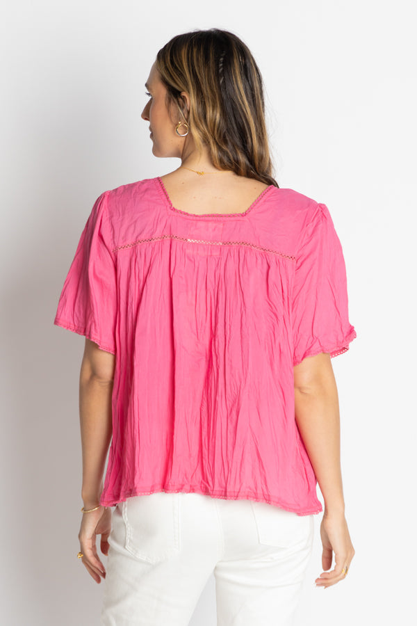 LulaLife Celeste Cropped Top Pink