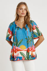 LulaLife Pacifica Top Print