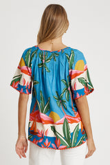 LulaLife Pacifica Top Print