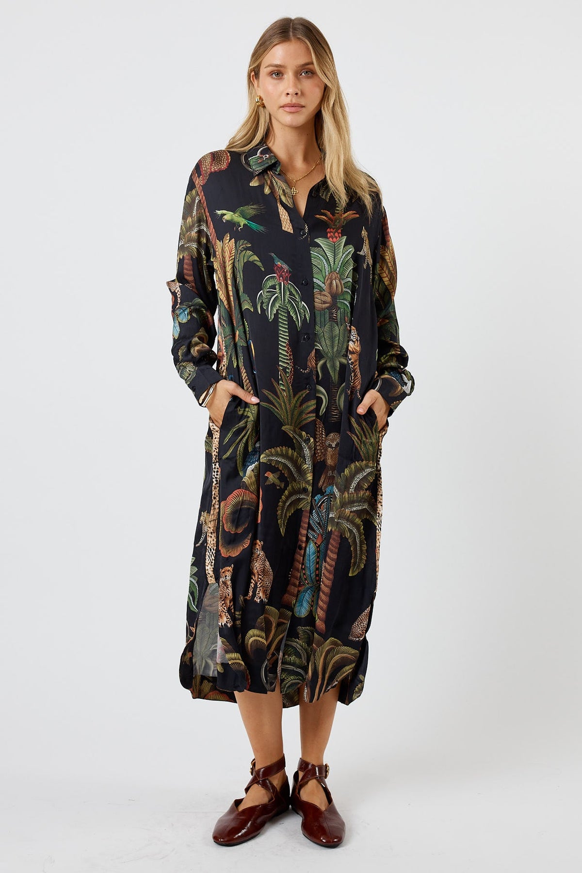 LulaSoul Cheetah Shirtmaker Black