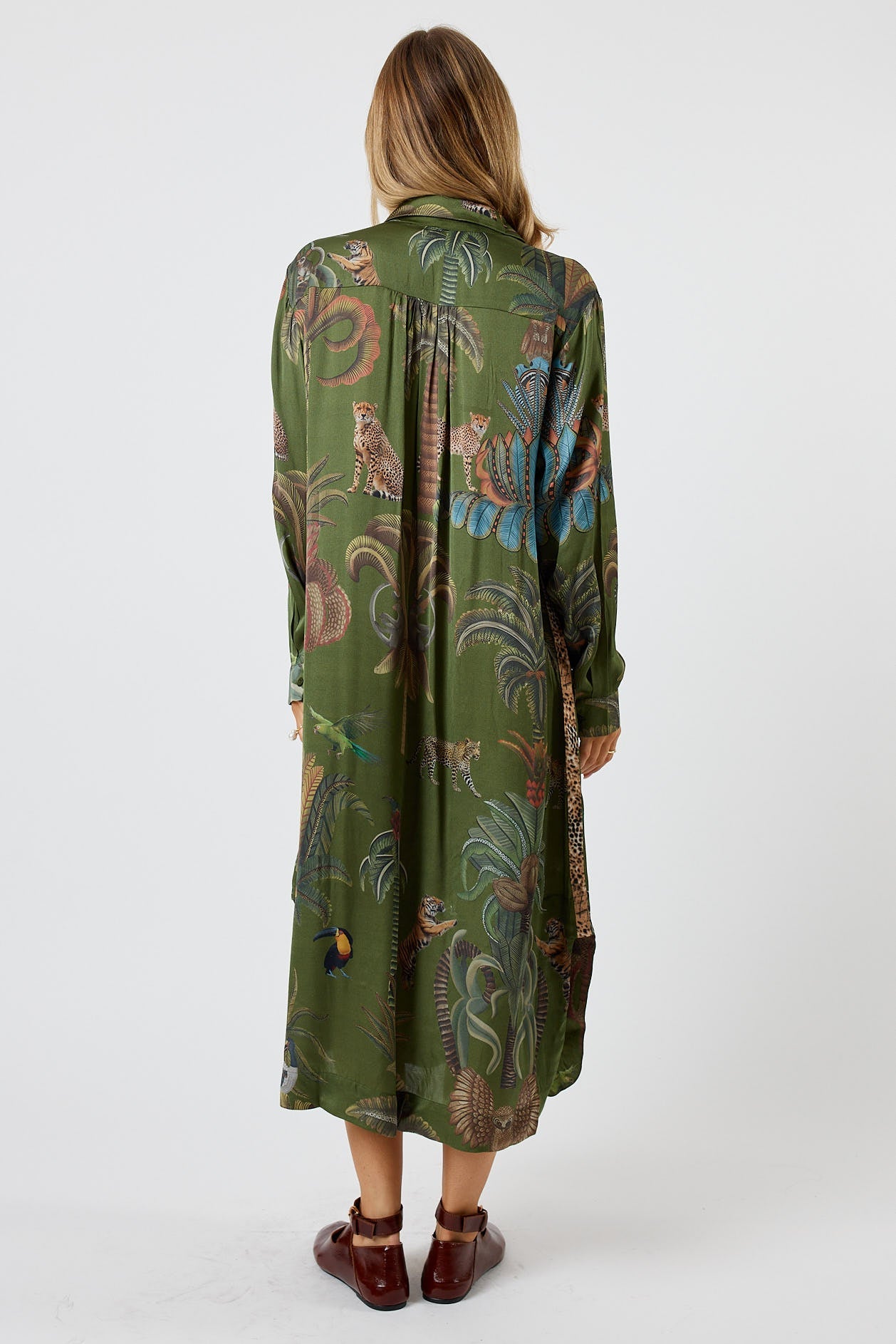 LulaSoul Cheetah Shirtmaker Olive