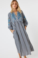 LulaSoul Ontario Midi Navy Stripe