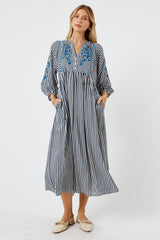 LulaSoul Ontario Midi Navy Stripe
