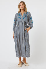 LulaSoul Ontario Midi Navy Stripe