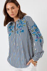 LulaSoul Ontario Shirt Navy Stripe