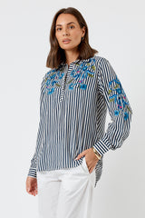 LulaSoul Ontario Shirt Navy Stripe